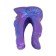 Doppelter Silikon-Dildo DEMON STIX Lila 17 x 4,5 cm und 15 x 4,5 cm