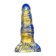 Silikon-Dildo NIRP Blau und Gold 19 x 5,3 cm