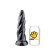 Dildo Einhorn Horn UNICORN TWIST Schwarz 22 x 6 cm