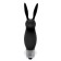 Mini Silikon Bullet Vibrator HOPYE 7 x 3 cm Schwarz