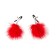 Verstellbare Nippelklemmen mit Feder EUPHORIC Rot