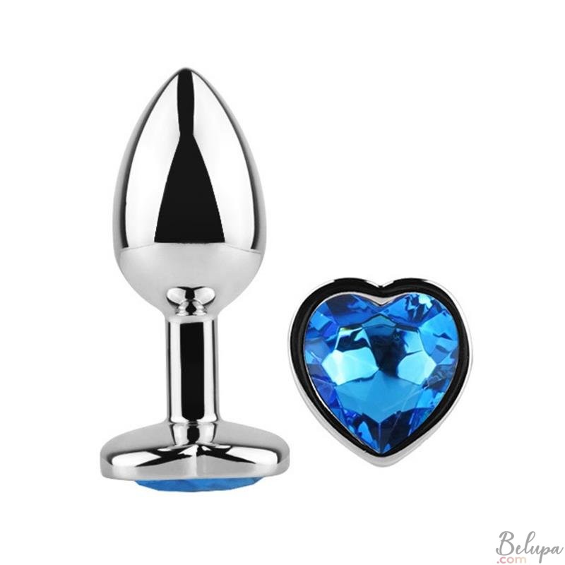 Metal Anal Plug with Gem Blue Sapphire Sex Shop EN BE3792452 Metal Anal Plug with Gem Blue Sapphire Sex Shop EN BE3792452