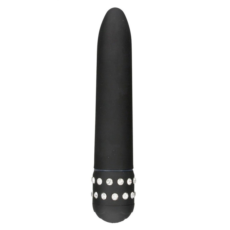 Classic Vibrator DIAMOND SUPERBE 15.5 x 2.5 cm Black