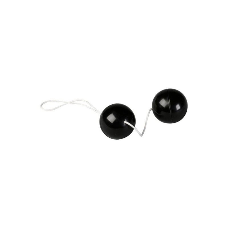 Double Oscillating Vaginal Balls DUOTONE BALLS 13 x 3.4 cm Black