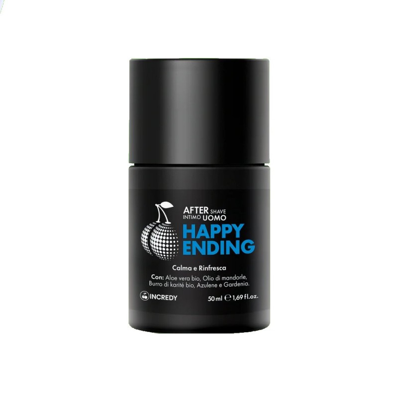 Happy Ending Aftershave Cream for Men, Vegan and Made in Italy INCREDY 50 ml
