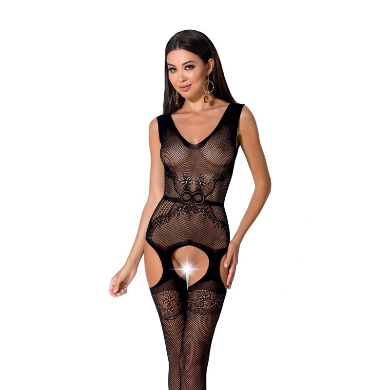 Crotchless Sexy Bodystocking in Black - One Size BS062.