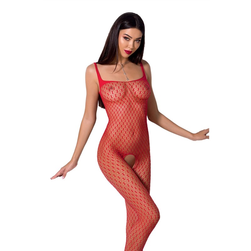 Crotchless Sexy Bodystocking in Red - One Size BS071