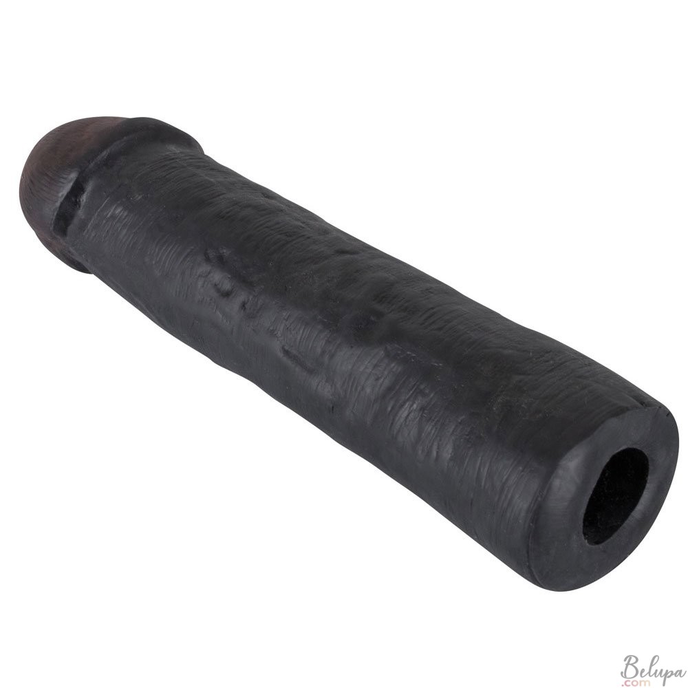 Penis Sheath Penis Extender Adjustable BIG BLACK 22 x 4.8 cm Black