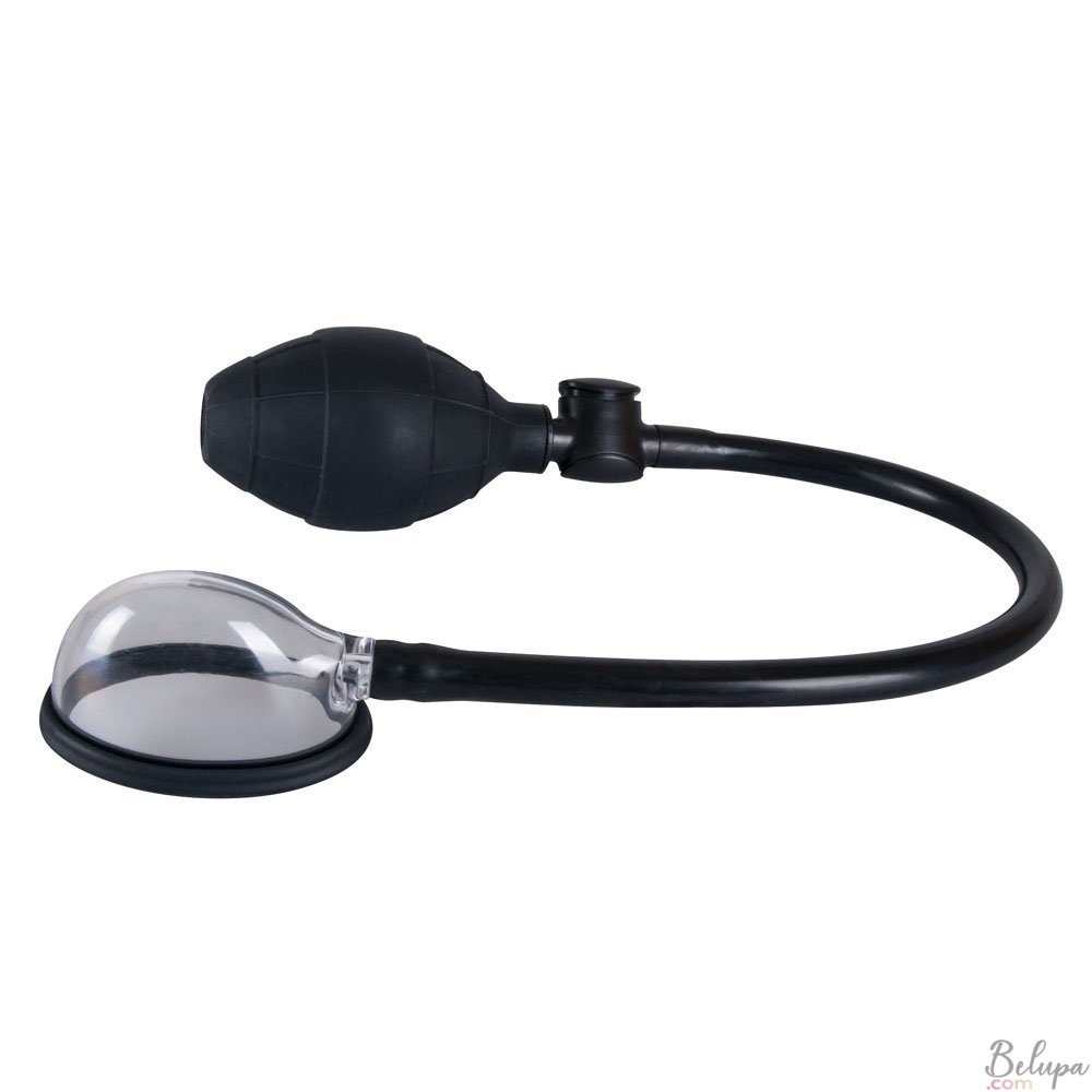 Labia Enlargement Pump in Black Silicone by Bad Kitty