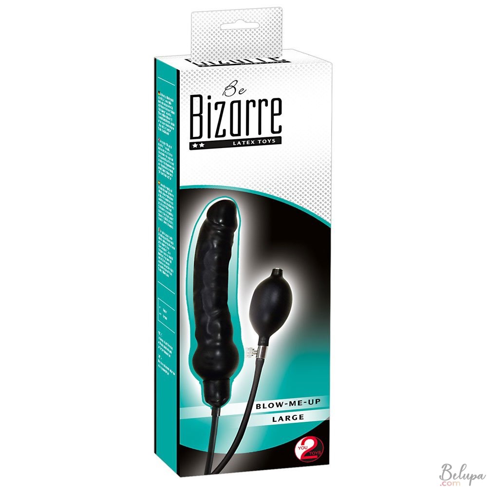 Inflatable Realistic Dildo BLOW-ME-UP 25 x 8.5 cm Black