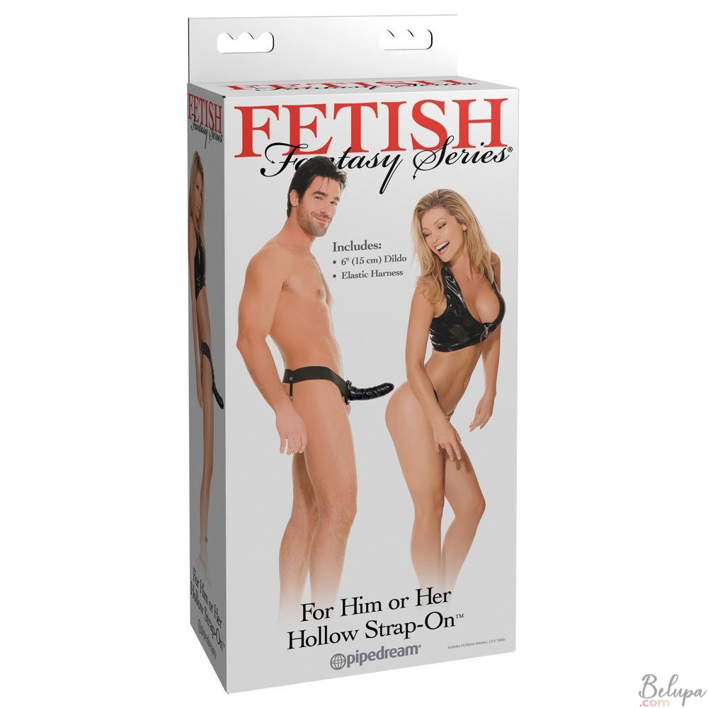 Strap-On with Hollow Dildo Fetish Fantasy 16.5 x 4.2 cm Black