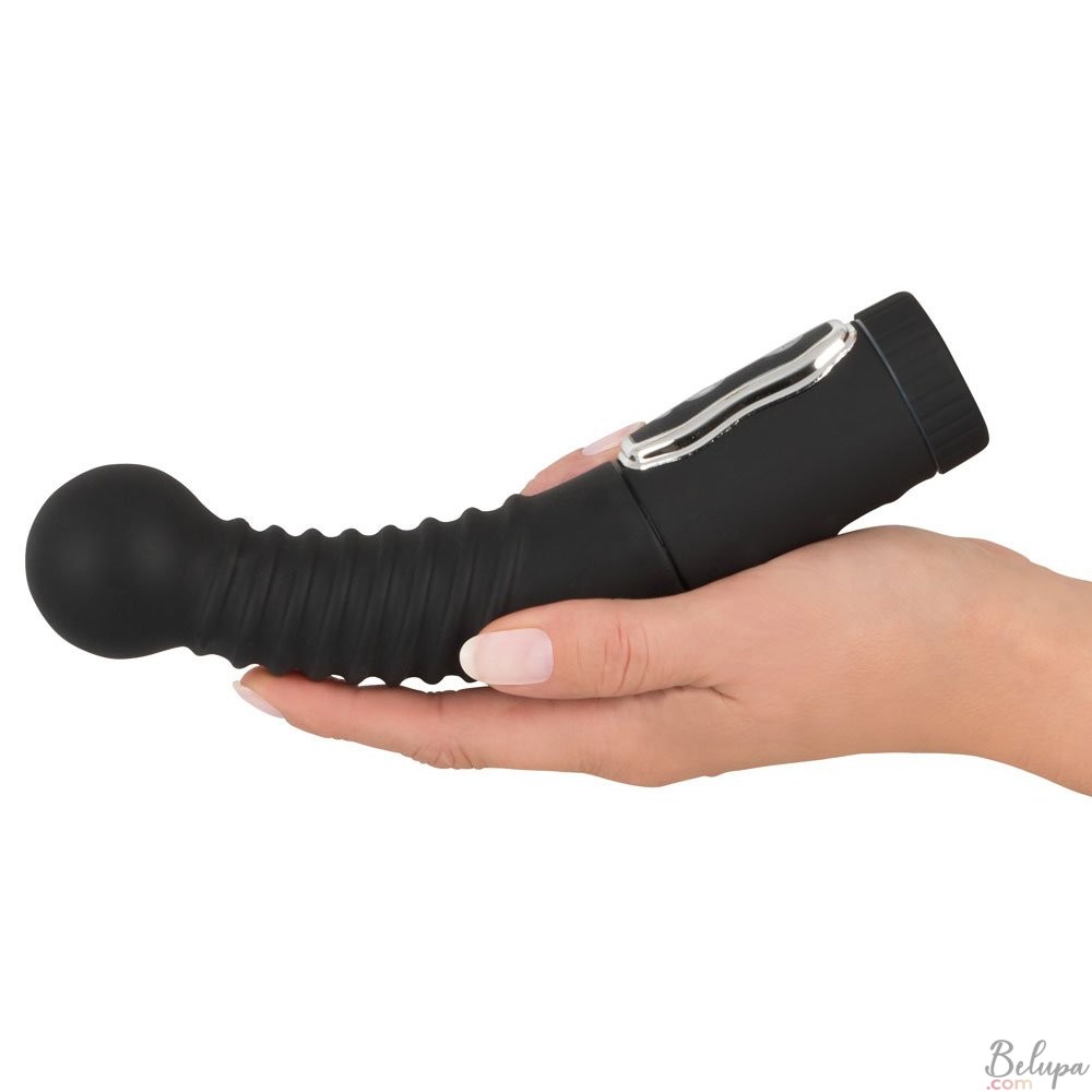 Rotating Silicone Prostate Massager TWISTER 20 x 4.1 cm Black
