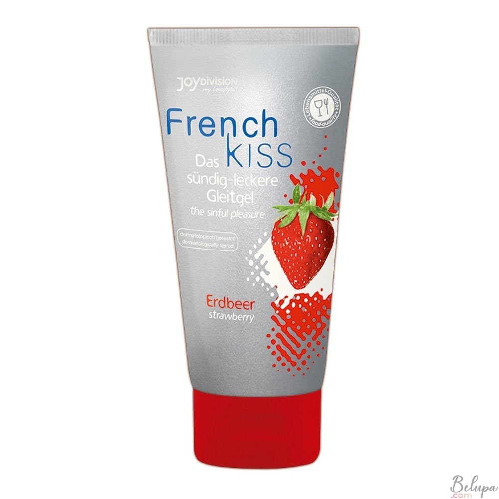 Edible Strawberry Flavored Lubricant for Oral Sex FRENCHKISS 75 ml