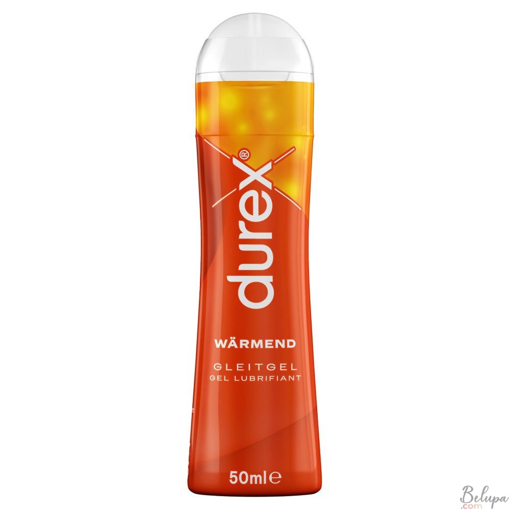 Water-based lubricant PLAY WARMING Durex 50 ml with a warming effect.