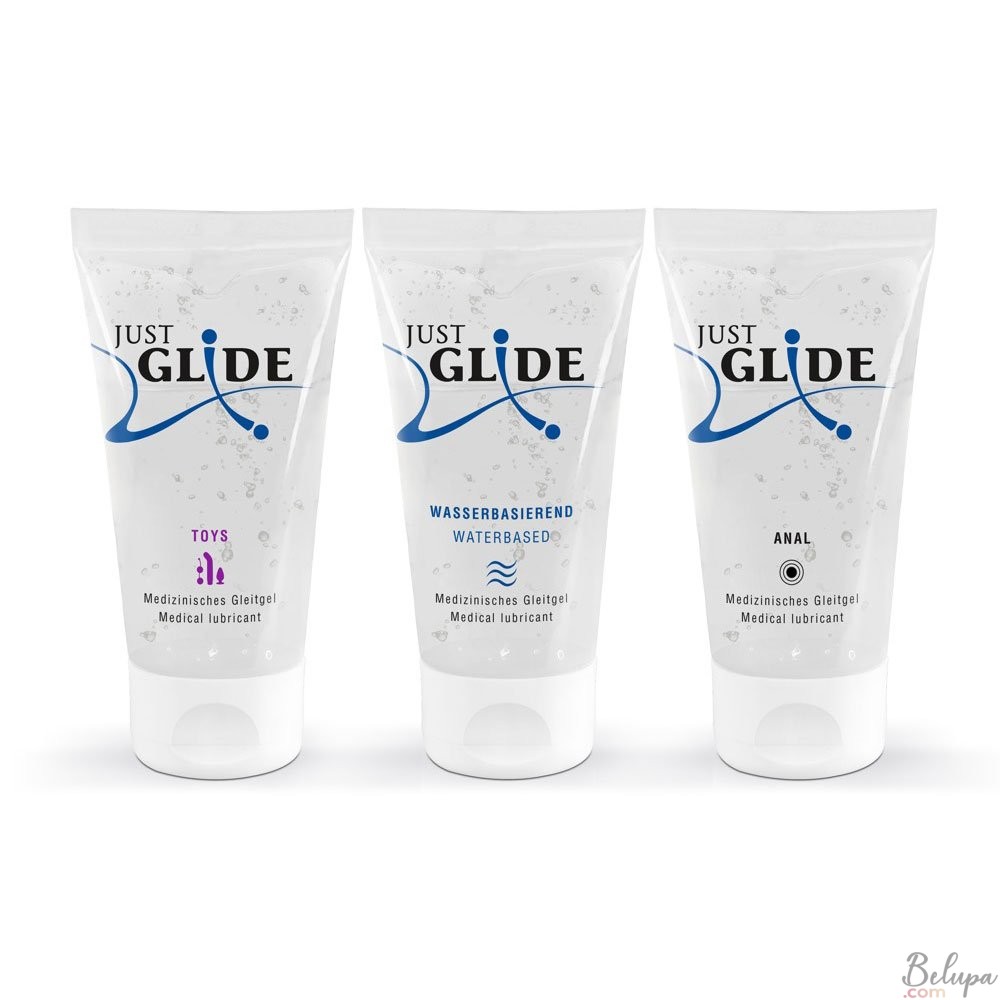 Set of 3 Mixed Water-Based Lubricants Just Glide 50 ml