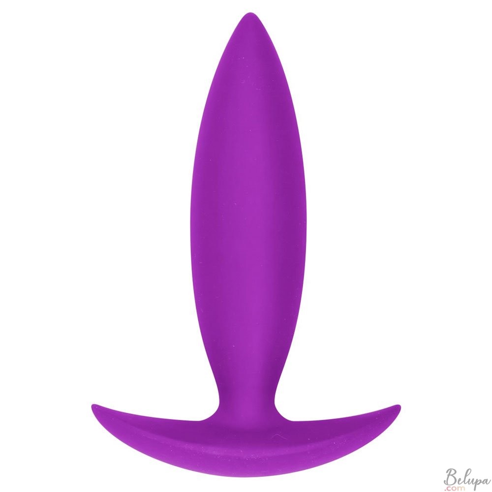 Wearable Silicone Anal Plug BUBBLE 10 x 2.5 cm Purple