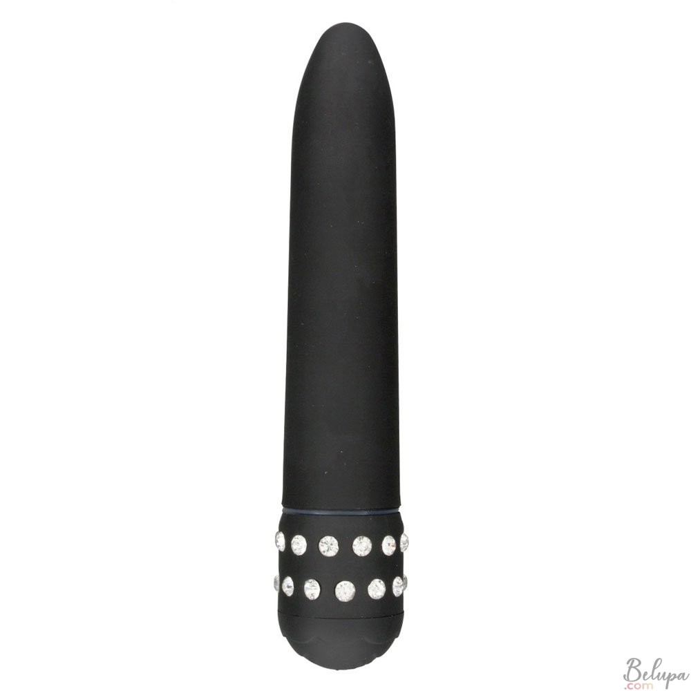 Classic Vibrator DIAMOND SUPERBE 15.5 x 2.5 cm Black
