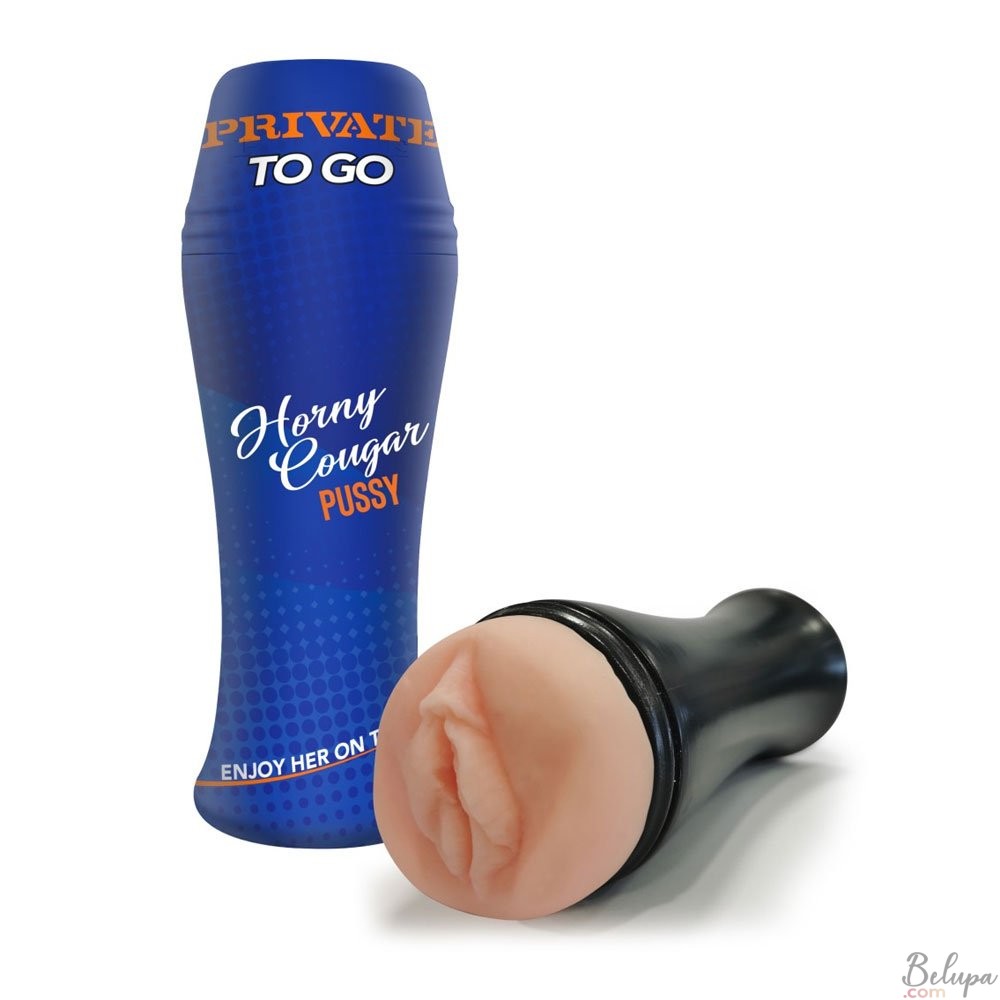 Masturbator in the shape of a Vagina HORNY COUGAR in Real Skin Light Skin