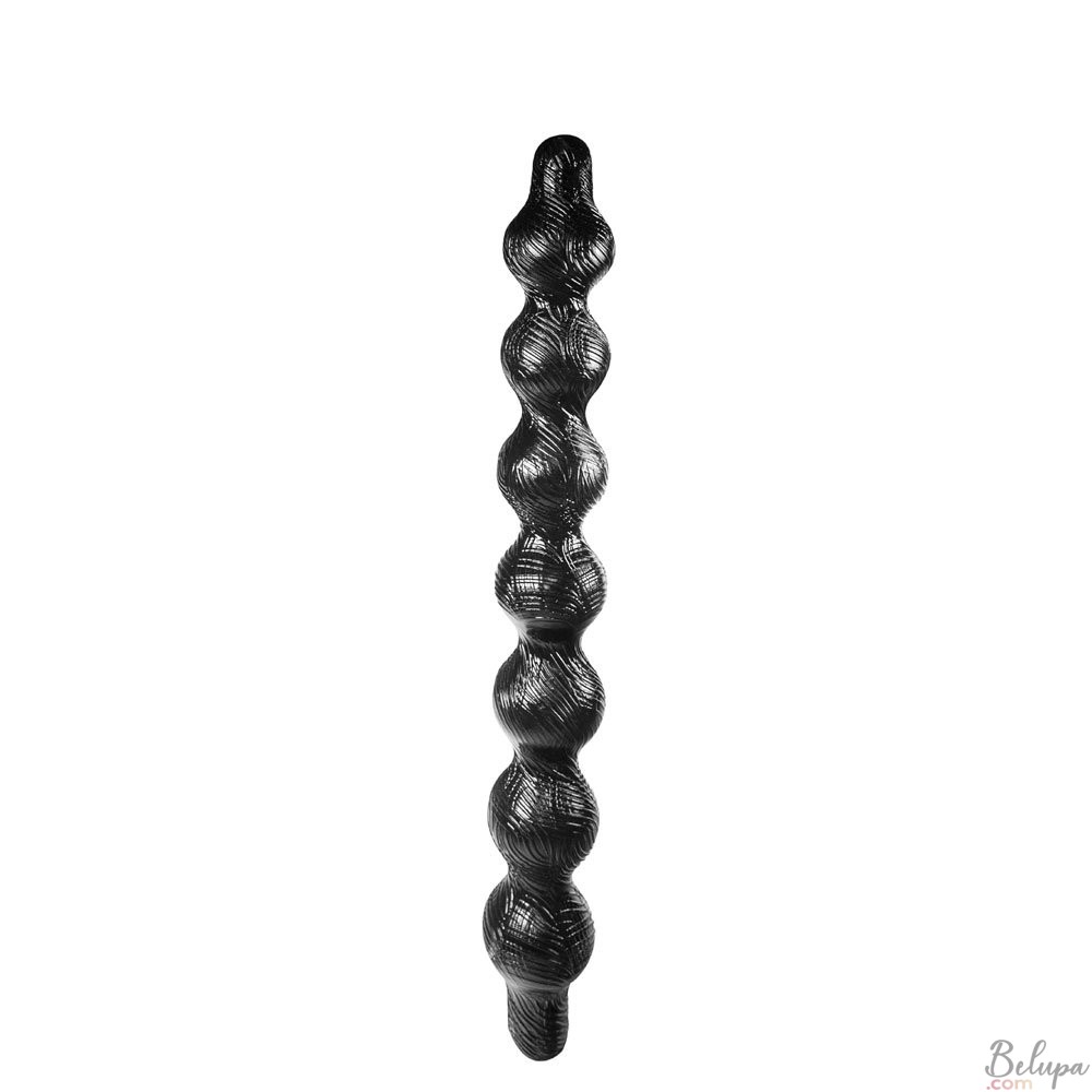 Giant Gut Snake Dildo with Spheres TRACT PRO 70 x 8.2 cm Black
