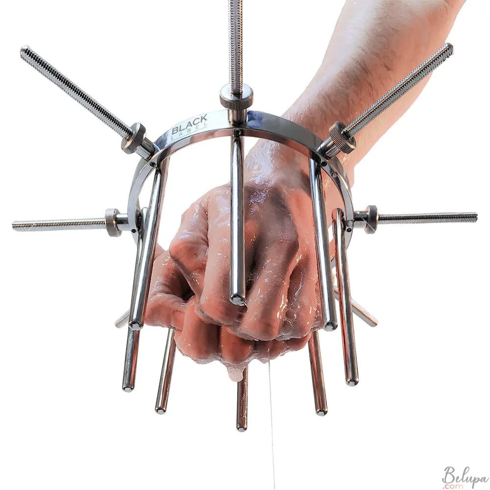 Anal Dilator Up to 14 cm in Stainless Steel HEX Silver color