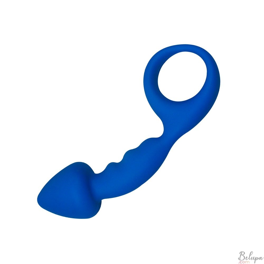 Anal Dildo in Silicone BUDY 13 x 2.5 cm Blue