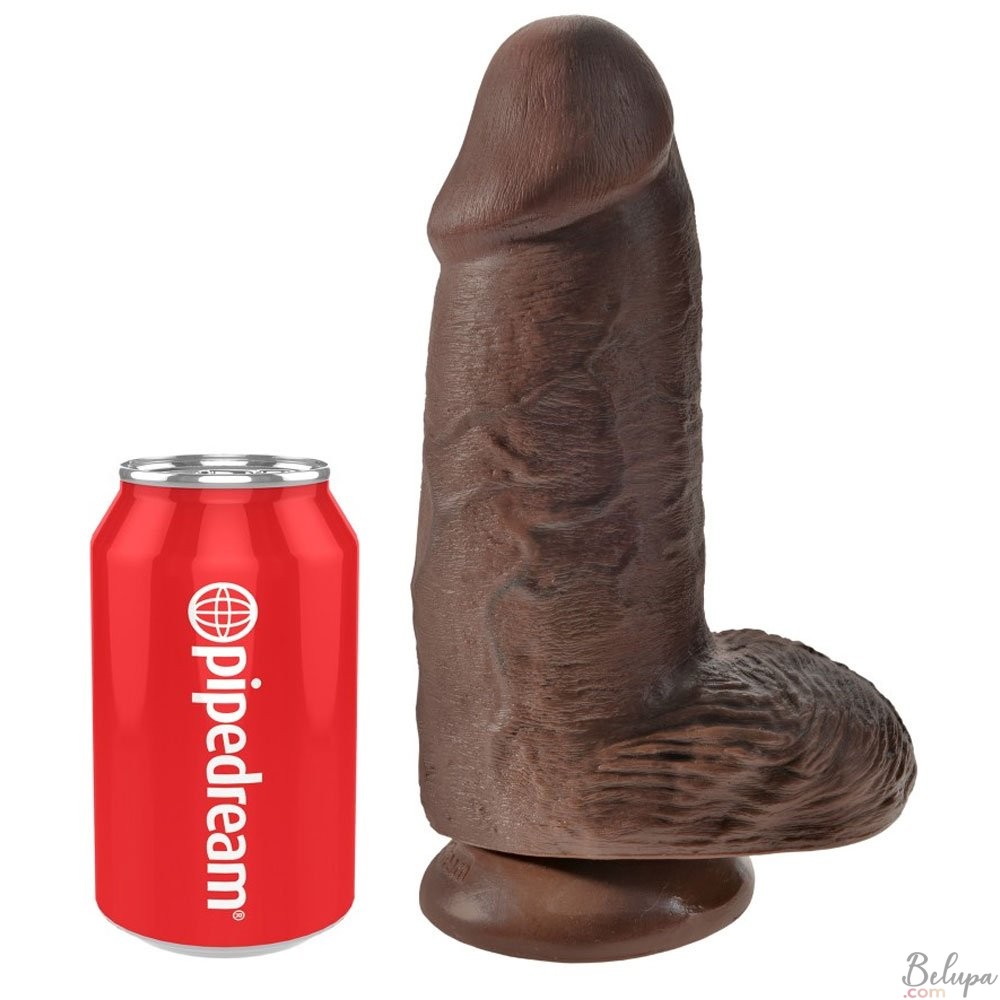 Realistic Dildo King Cock CHUBBY 24.5 x 7.6 cm Dark Skin