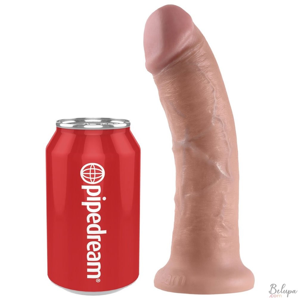 Realistic Dildo King Cock 8" 21 x 4.9 cm Light Skin