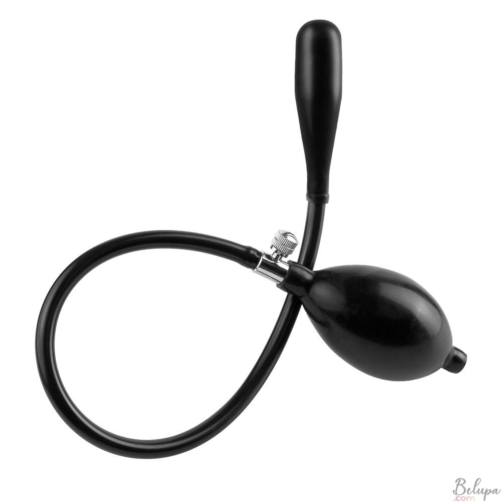Inflatable Anal Dilator Dildo ASS EXPANDER 53 x 8 cm Black Silicone