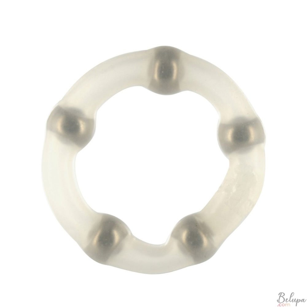 Silicone Cockring ROBOTIC BEADED Transparent