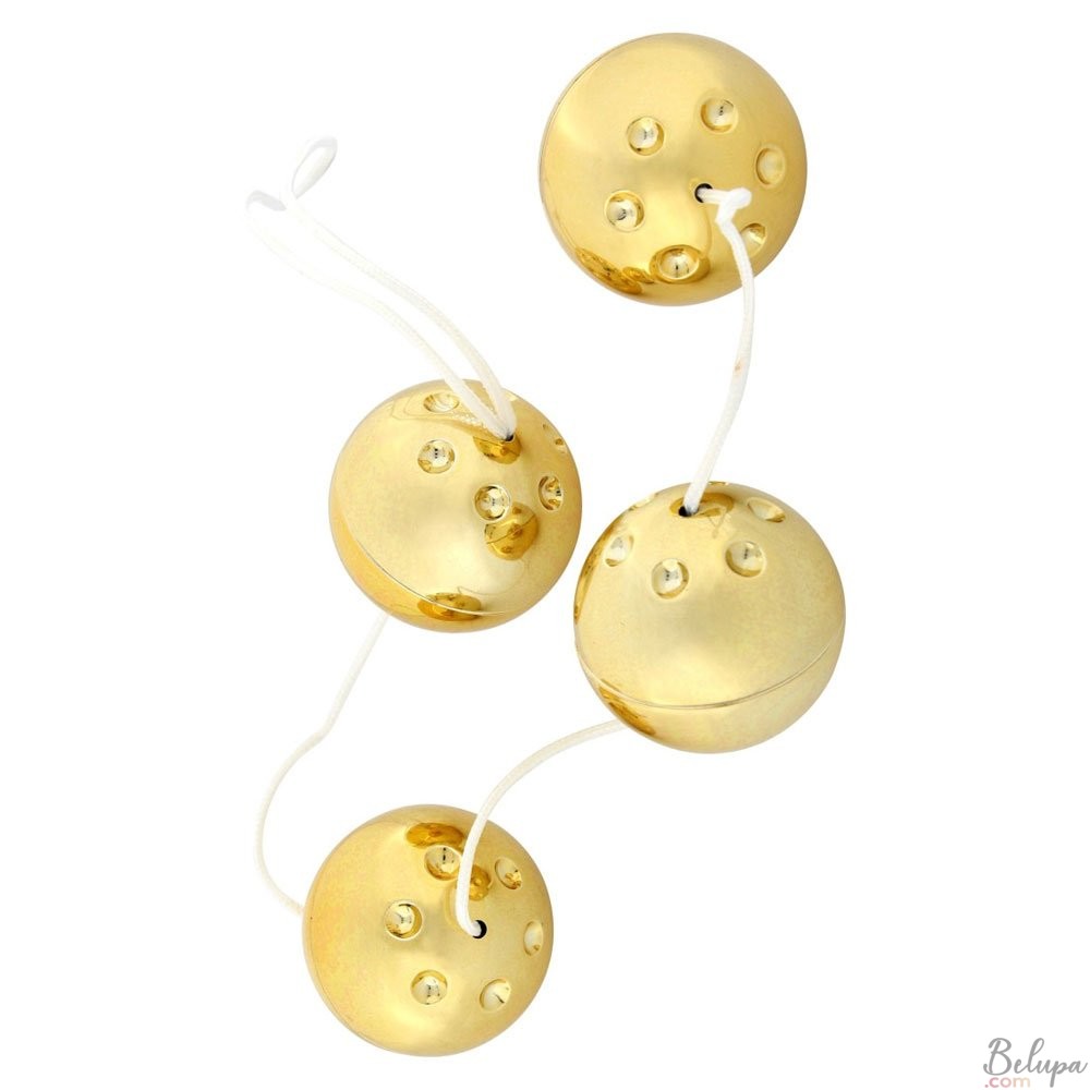 Oscillating Balls DUOBALLS 44.5 x 3.5 cm Gold