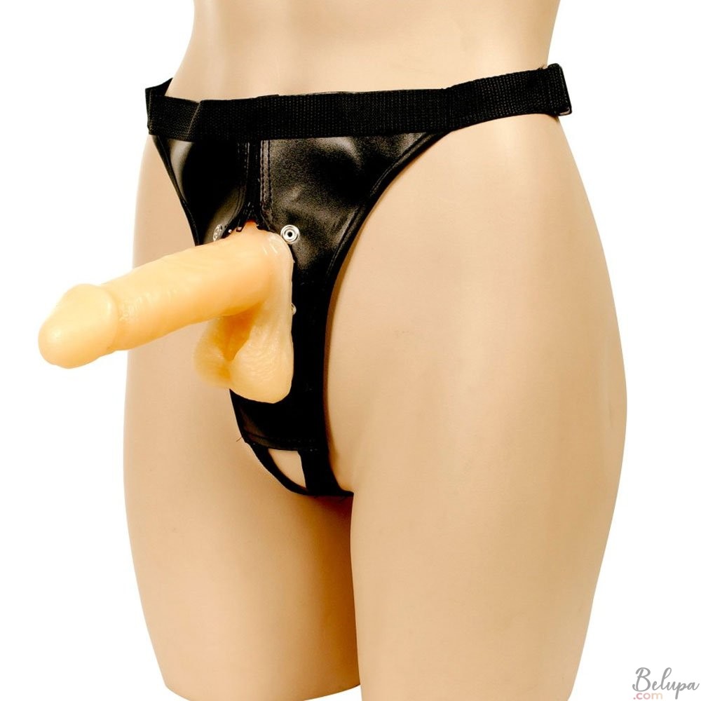 Strap-On with Adjustable Harness and Realistic Dildo 18 x 4 cm JELLY DONG Light Skin