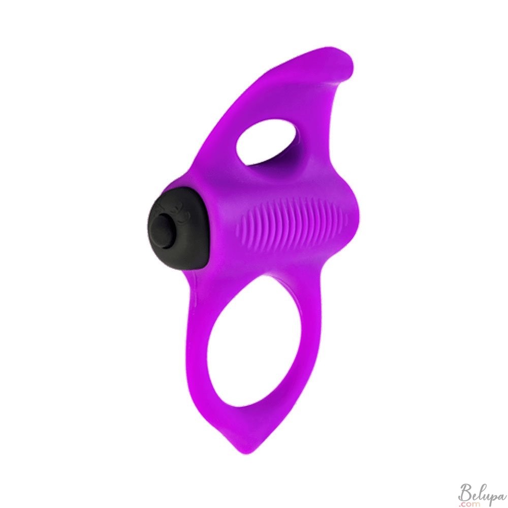 Vibrating Cockring in Silicone LINGUS MAX Purple