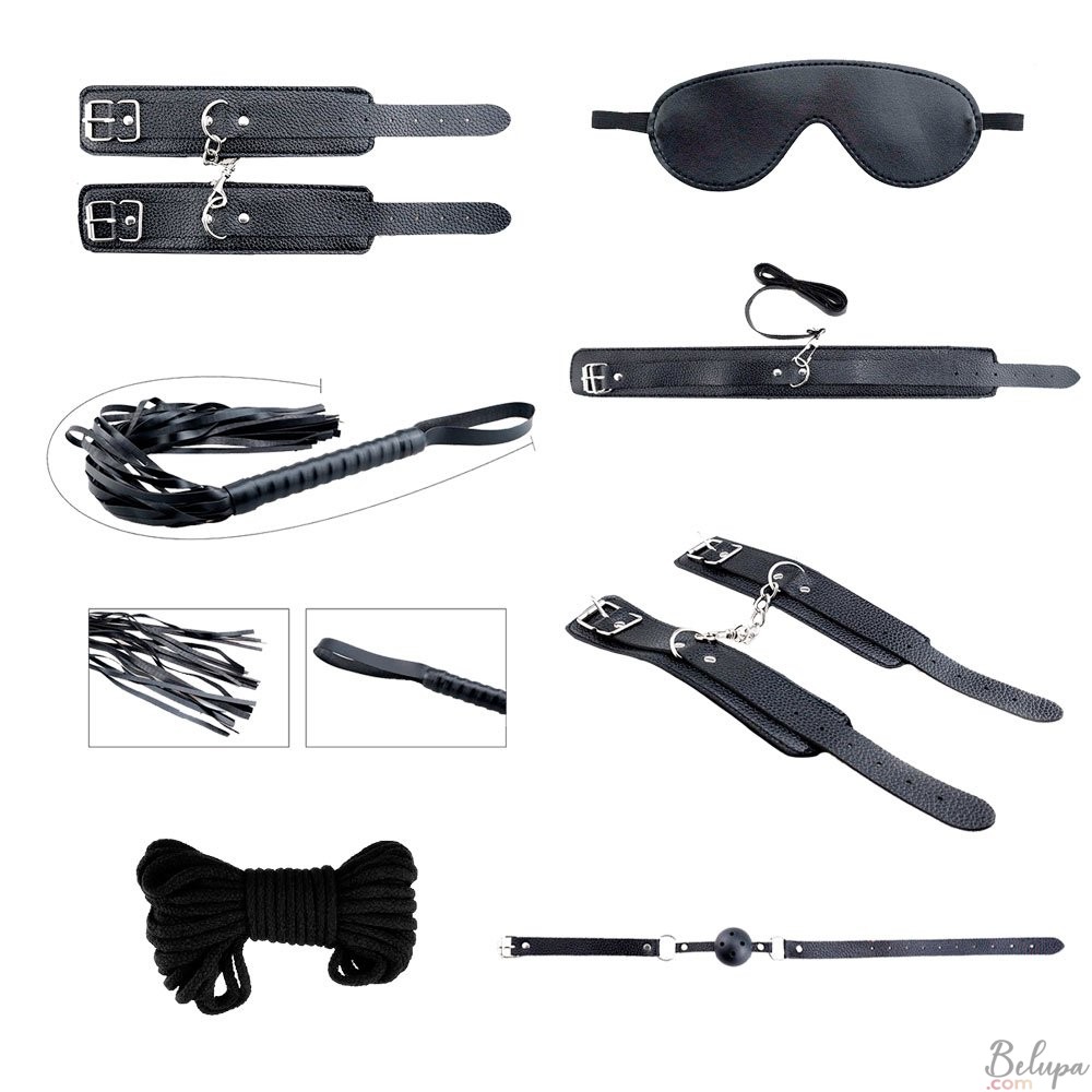 Bondage Kit SECRET DESIRES 8-Piece Set Black