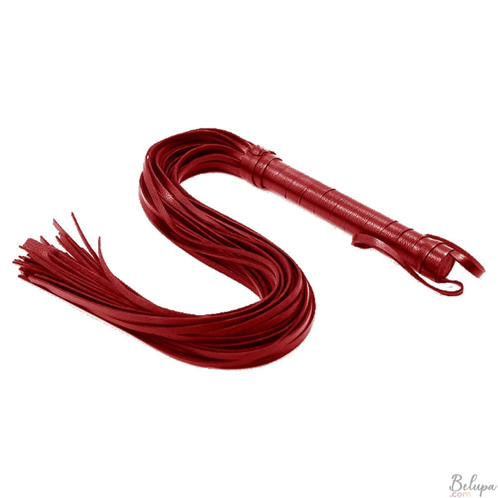 Multicord Vegan Leather Whip FANTASY 69 cm Red
