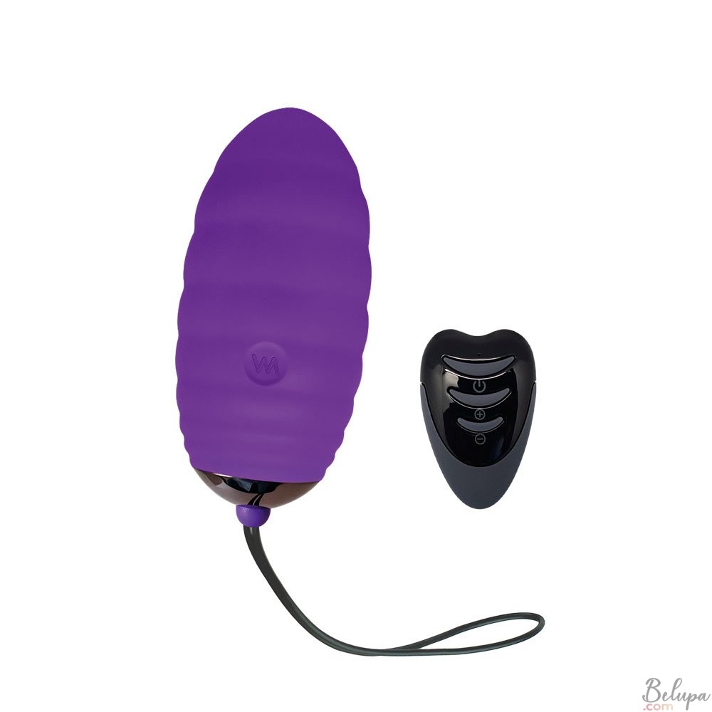 Vibrating Egg in Silicone with Wireless Remote Control OCEAN BREEZE 2.0 7.5 x 3.4 cm Purple
