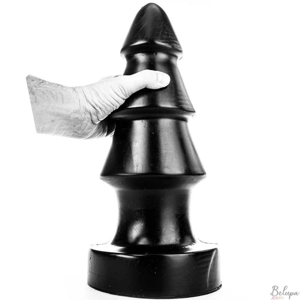 Giant Anal Dildo TURBINE All Black 40 x 14 cm Black