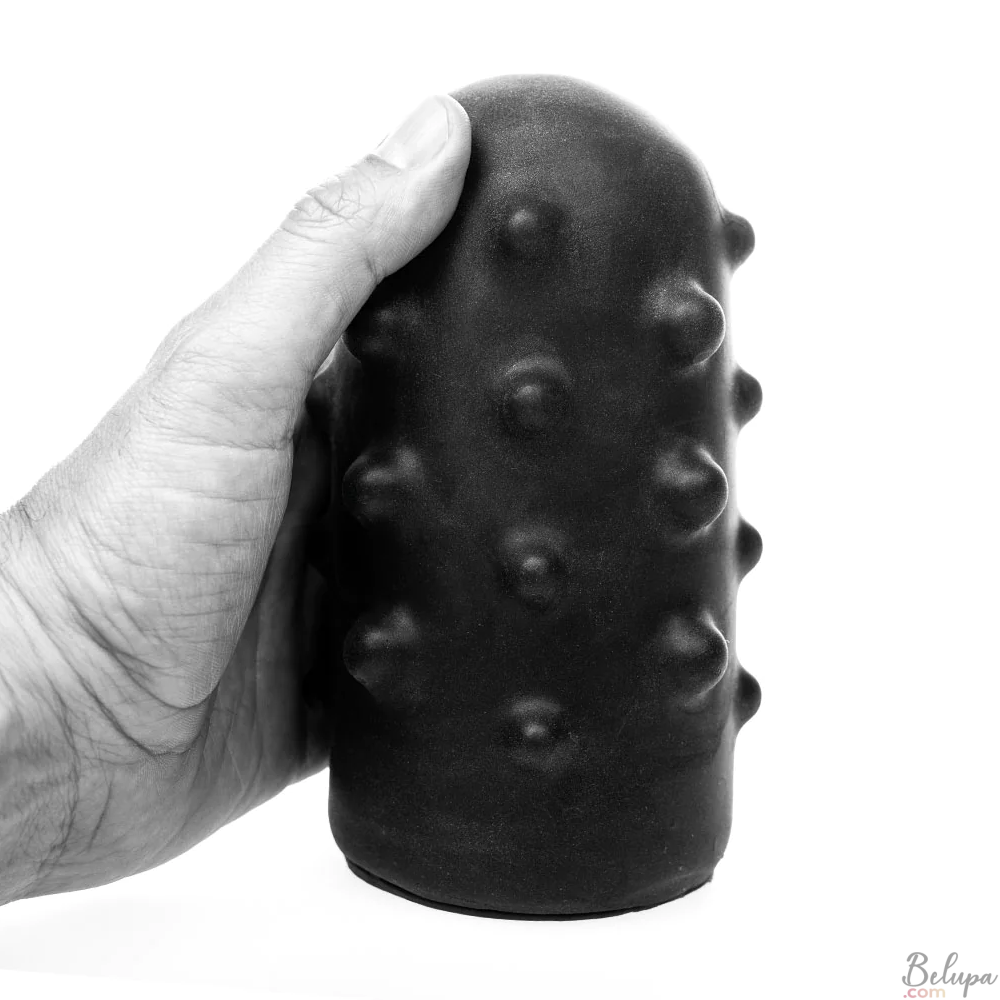 Double Masturbator BUMPY All Black 15 x 8 cm Black