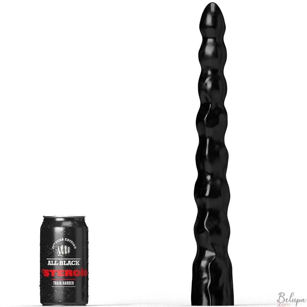 Giant Anal Dildo THE SABRE All Black Steroid 39.5 x 4.4 cm Black