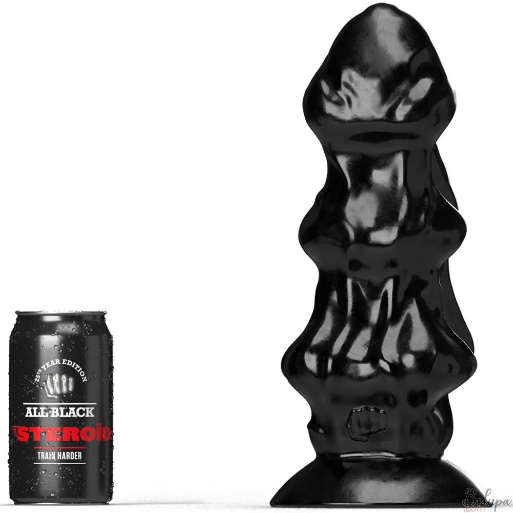 Giant Anal Dildo THE RALLY All Black Steroid 29.5 x 11.5 cm Black