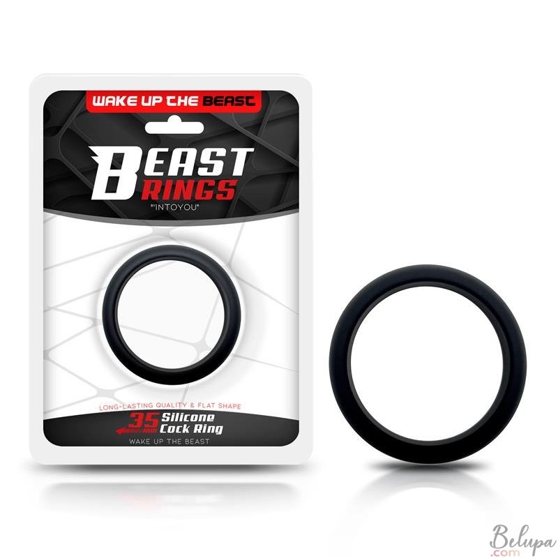 Silicone Cockring 3.5 cm Beast Rings Black