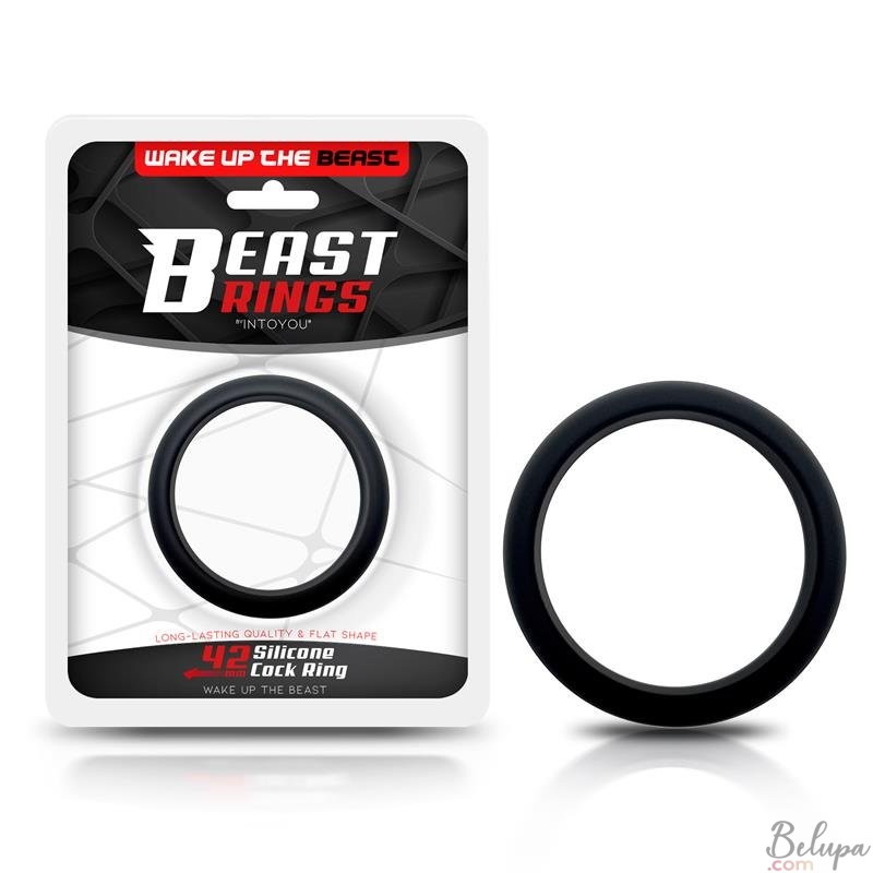 Silicone Cockring 4.2 cm Beast Rings Black
