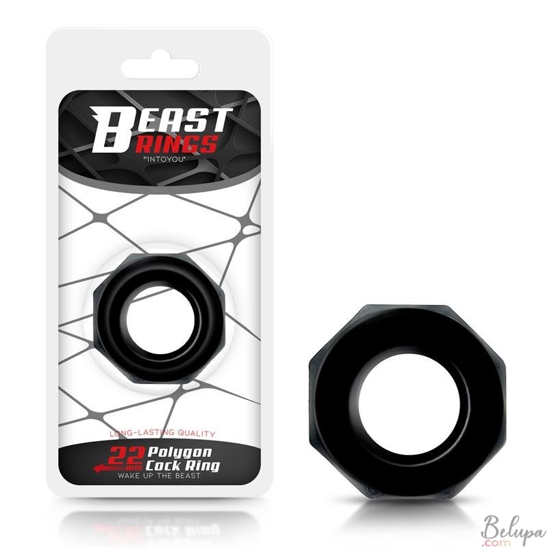 Cockring 2.2 cm Bolt Beast Rings Black
