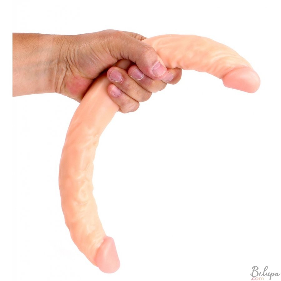 Realistic Double Dildo Cox 40 x 3.8 cm Light Skin