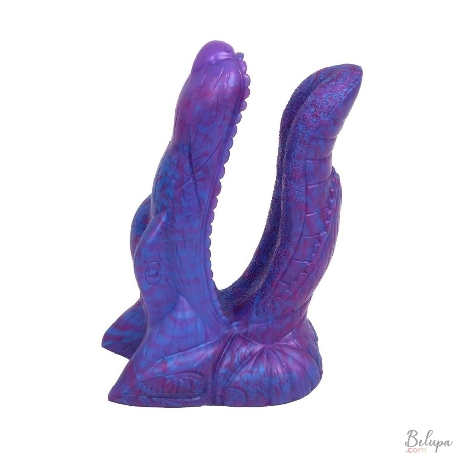 Double Silicone Dildo DEMON STIX Purple 17 x 4.5 cm and 15 x 4.5 cm