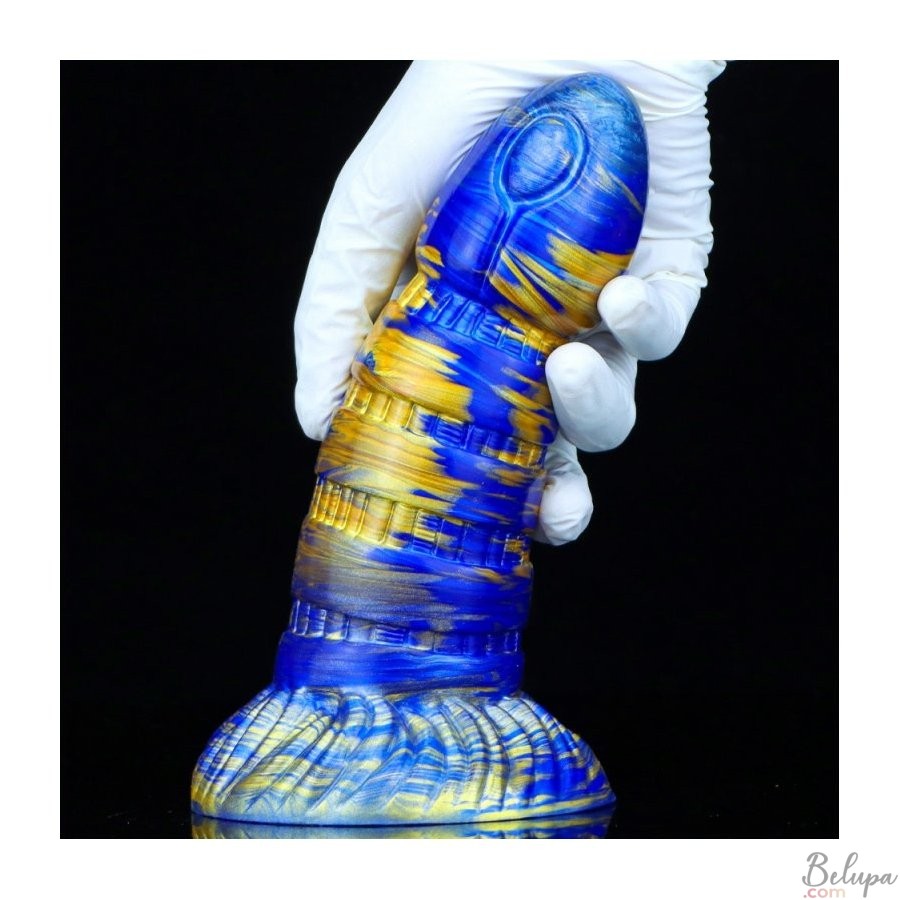 Silicone Dildo TORFF Blue and Gold 21 x 5.8 cm