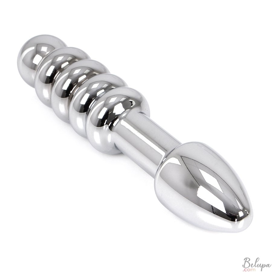 Steel Double Anal Plug KIOTOS 17 x 3.5 cm