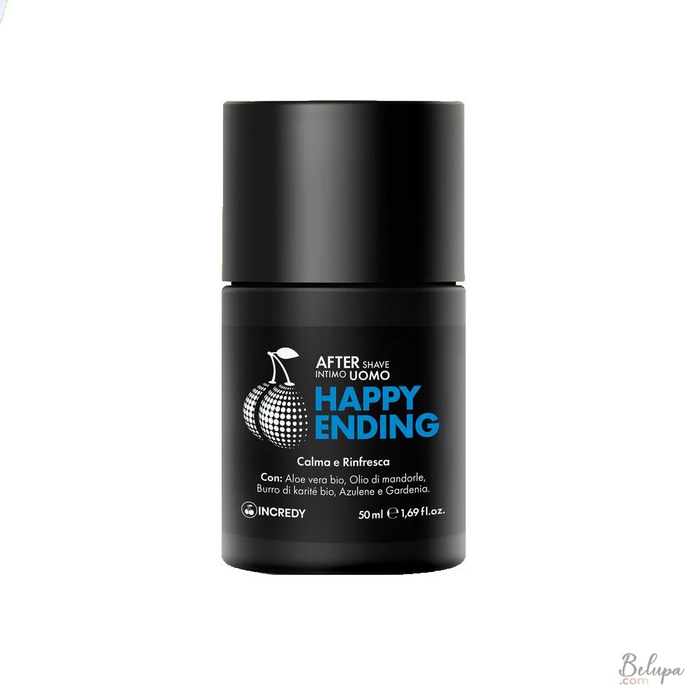 Happy Ending Aftershave Cream for Men, Vegan and Made in Italy INCREDY 50 ml
