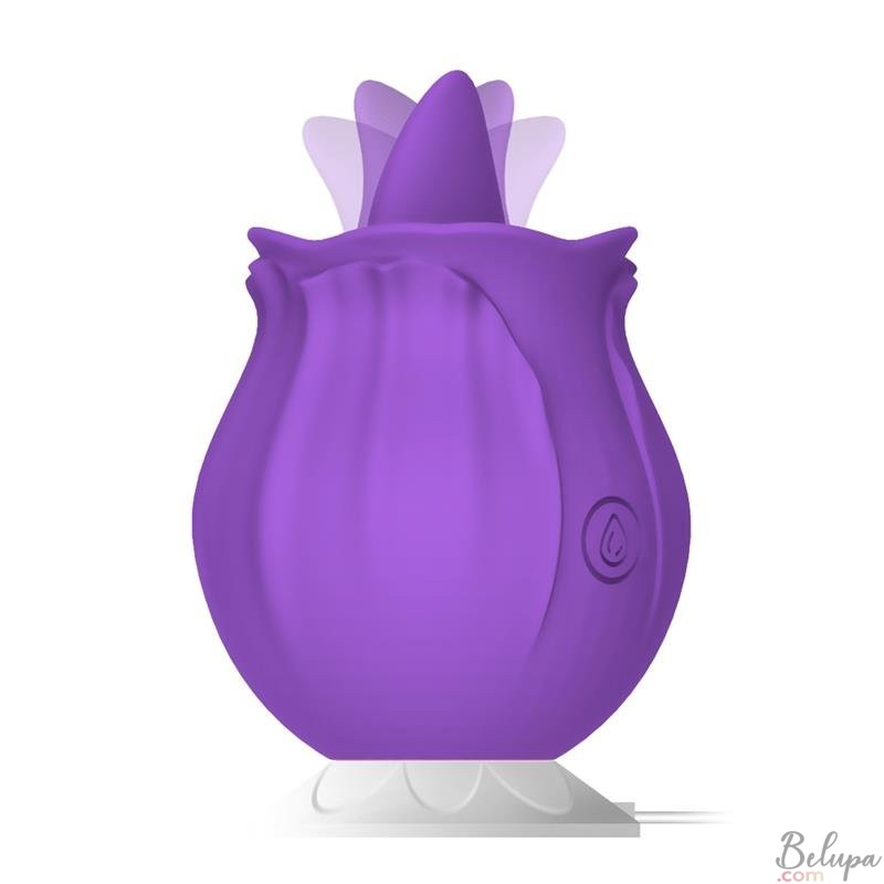 Silicone Clitoral Licker PURPLEROSE Rechargeable in Violet