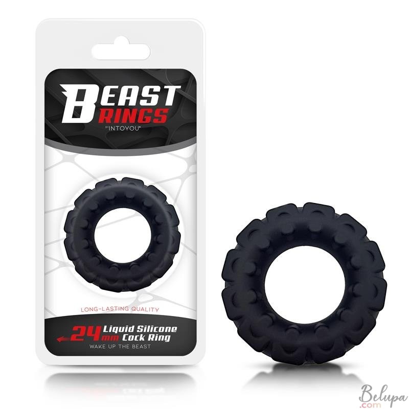 Silicone Cockring 2.4 cm Tyre Beast Rings Black