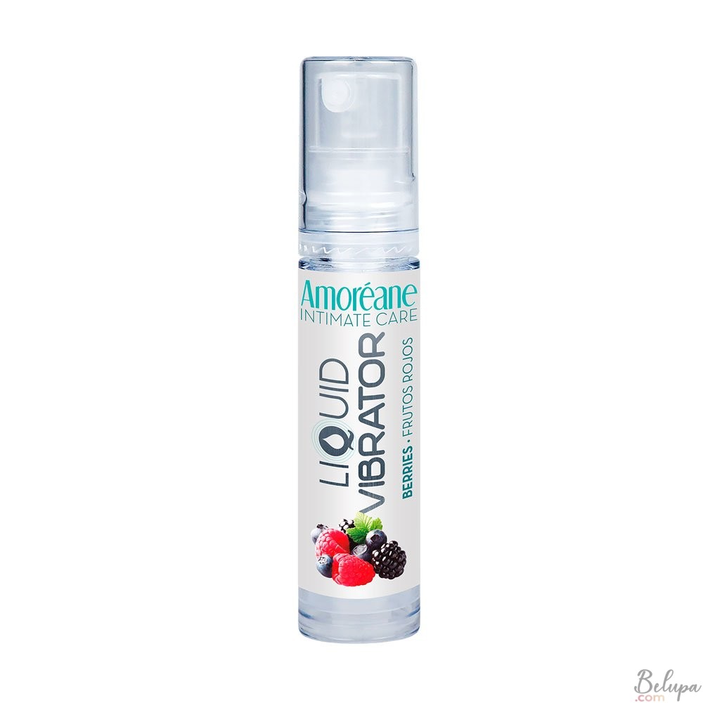 Lubricant Water-Based Vibrating Effect Forest Fruit flavored Amoréane Intimate Care 10 ml